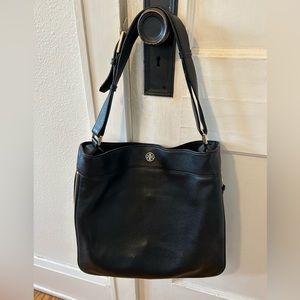 Tory, Burch side, zip, leather tote